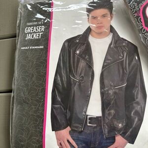 Men’s Grease t birds jacket and Danny wig